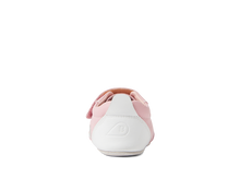 Suela blanda en patucos Blossom + Blanco Pitch de BOBUX ESPAÑA, diseño cómodo y respetuoso para bebés, vista de la suela y parte superior