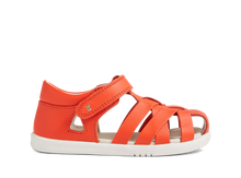 Sandalia barefoot I-Walk Tropicana II Tangerine para niña, sandalia ligera con diseño colorido y suela flexible de BOBUX ESPAÑA.