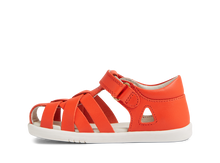 Sandalia barefoot I-Walk Tropicana II Tangerine para niña, sandalia ligera y cómoda de BOBUX ESPAÑA, con diseño en color naranja.