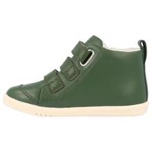 Bota Barefoot I Walk Hi Court Arctic Forest para niño de la marca BOBUX ESPAÑA Y PORTUGAL, con diseño en tonos verdes y suela antideslizante