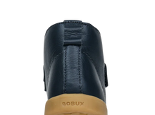 Bota Barefoot Kid+ BOBUX España y Portugal en color azul marino, diseño para niños, con suela flexible y cómodo calzado infantil.