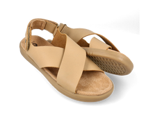 Sandalia barefoot para niños BOBUX Kid+ Glide Parchment, sandalia ligera y flexible para niños, en color parchment