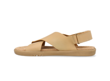 Sandalia Barefoot Kid+ Glide Parchment para niño de BOBUX, calzado infantil cómodo con diseño minimalista y suela flexible.