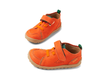 Calzado barefoot I-Walk Prime Tangerine para unisex de BOBUX ESPAÑA Y PORTUGAL, vista delantera del zapato de color naranja
