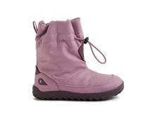 Calzado Step Up Paden Lilas para bebés de BOBUX ESPAÑA, ideal para los primeros pasos, con diseño cómodo y suave color lila.
