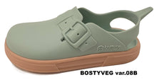 Sandalias Boatilus BOSTYVEG en verde pastel y beige, con diseño cómodo y estilo casual para mujer.