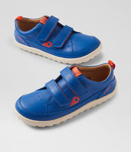 Calzado barefoot para niños BOBUX Kid+ Dawn Dazzling Blue, unisex, con diseño cómodo y resistente en azul brillante.