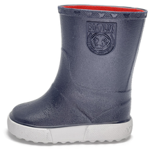Botas náuticas Boatilus en color azul marino y blanco, con diseño resistente y estilo náutico para actividades en el agua.