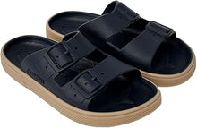 Sandalias Boatilus ROCKSY en color negro, con diseño cómodo y casual, mostradas en primer plano sobre fondo neutro.
