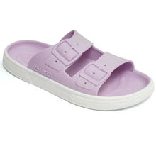 Sandalias Boatilus ROCKSY en color lila y blanco, con diseño cómodo y moderno para mujer.