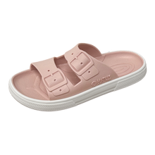 Sandalias Boatilus ROCKSY en rosa viejo y blanco, con diseño cómodo y moderno, mostradas en la imagen.