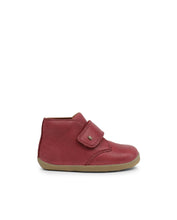 Bota Step Up BOBUX ESPAÑA para bebés, calzado respetuoso en color desert dark rojo, ideal para los primeros pasos.
