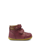 Calzado deportivo Step Up BOBUX España y Portugal para bebés, color boysenberry y ártico, ideal para los primeros pasos.